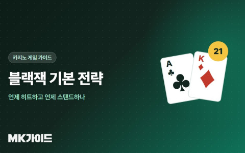 블랙잭 기본 전략표