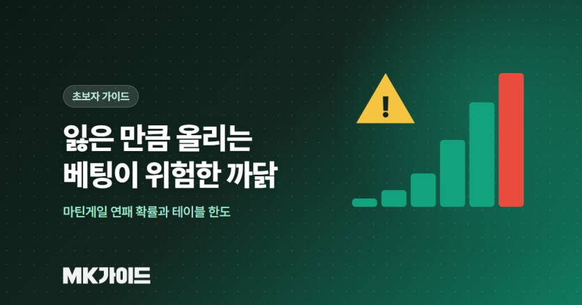 마틴게일 베팅이 위험한 이유